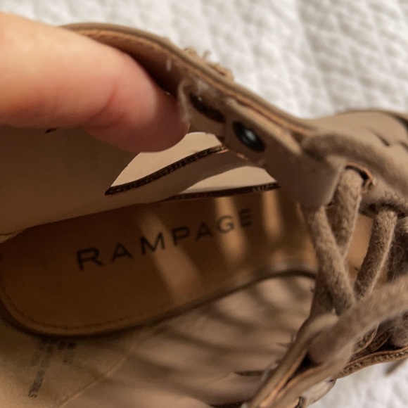 Rampage open toe strappy lace up boots. - Picture 3 of 3